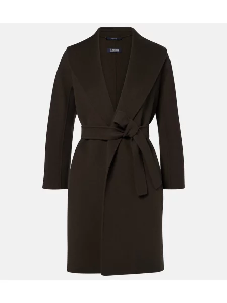 Palton 's Max Mara de lână plic verde
