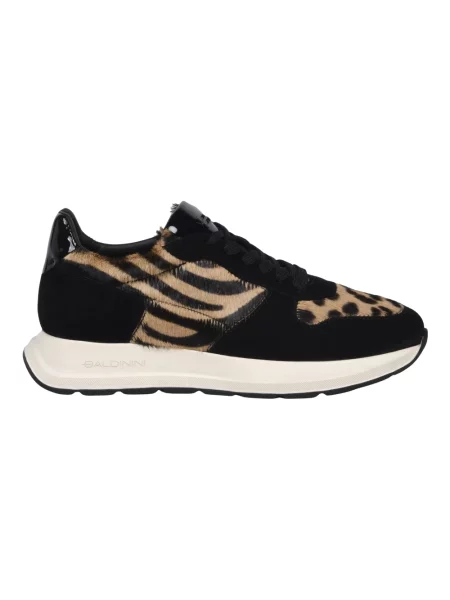 Sneakersy Baldinini skórzane w panterkę