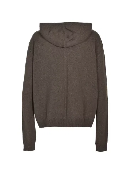Hanorac cu glugă Rick Owens tricotate maro