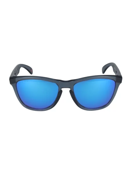 Okulary przeciwsłoneczne Oakley Frogskins Crystal Black z soczewkami polaryzacyjnymi Prizm Sapphire czarne