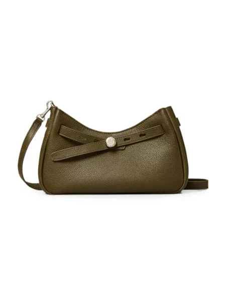 Top Tory Burch skórzany zielony