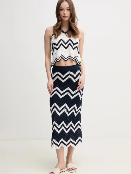 Спідниця Pepe Jeans OLLIE SKIRT midi пряма синій