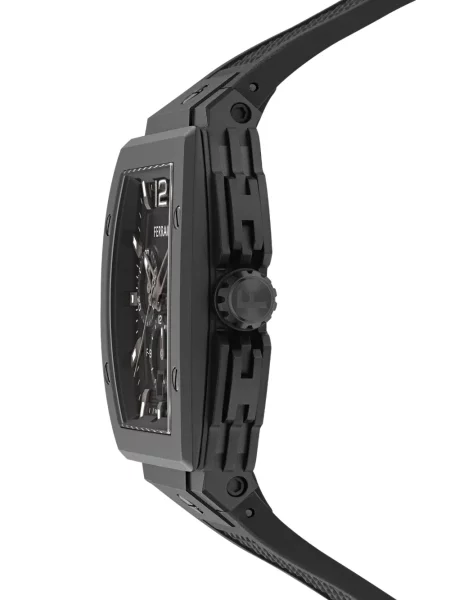 Часовник с хронограф Ferragamo черно