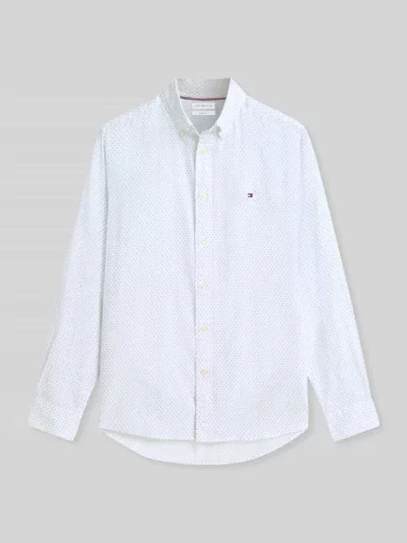 Koszula casualowa o kroju regular fit z czystej bawełny Tommy Hilfiger biała