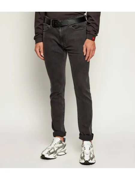 Hugo Blue Blugi Zane | Skinny fit negru