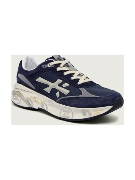 Premiata Sneakers tornacipő MOERUN | hasított bőr kék