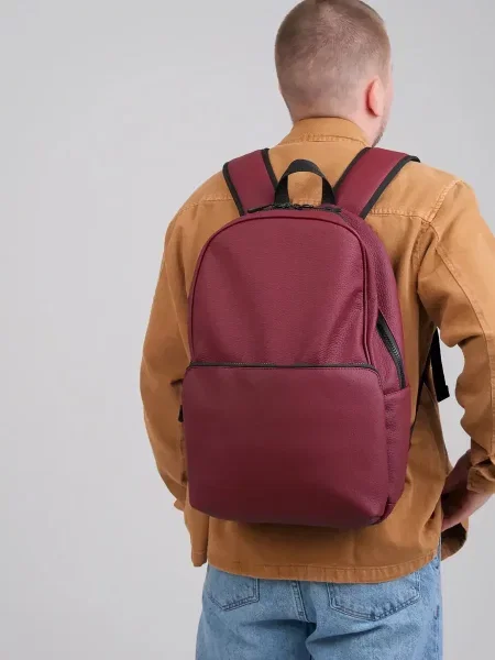 Кожаный рюкзак Tobeyou бордовый