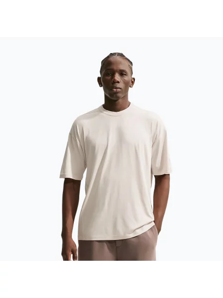 Tricou de antrenament bărbați Nike ImpossiblySoft Light light orewood brown/sail/lilght iron ore maro