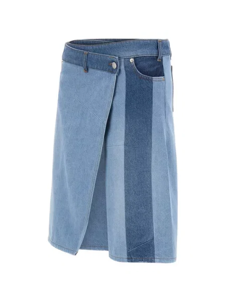 Fustă din denim Coperni albastru