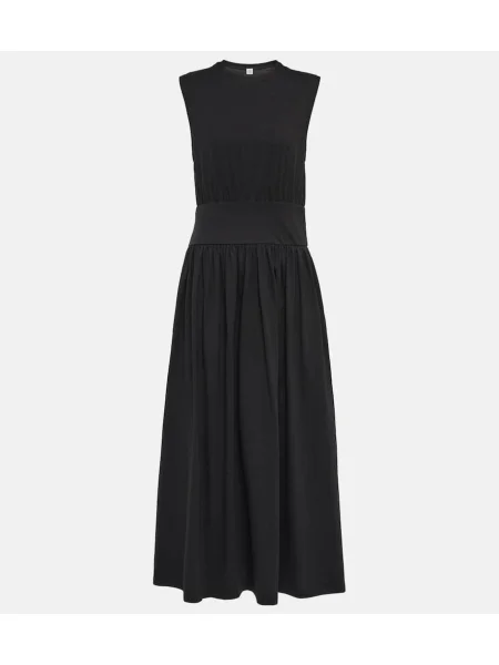 Rochie midi Toteme până la genunchi de costum negru