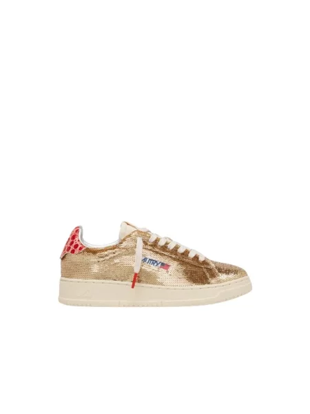 Sneakersy Autry brązowe