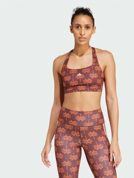 Топ спортивний adidas коричневий