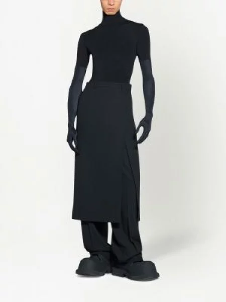 Sijonas Balenciaga plyšys juoda