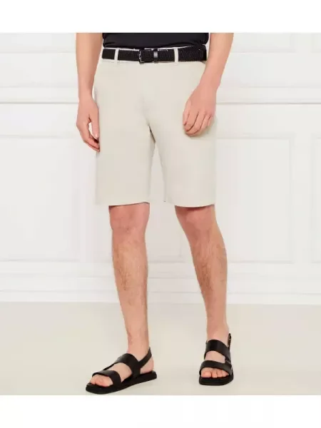 BOSS ORANGE Pantaloni scurți Chino | Tapered fit bej