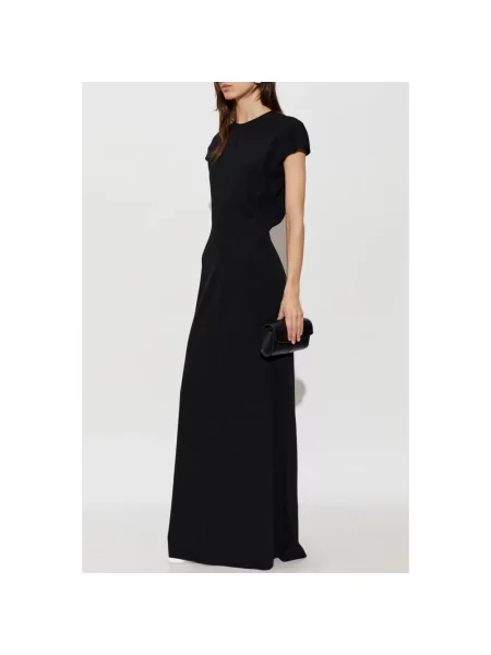 Sukienka Jil Sander wełniana czarna