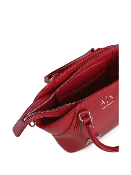 Τσάντα shopper Armani Exchange με αυτόγραφο κόκκινο