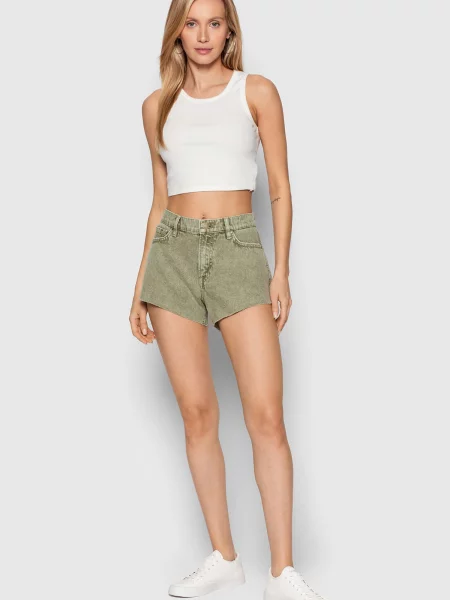 Джинсовые шорты Guess зеленые