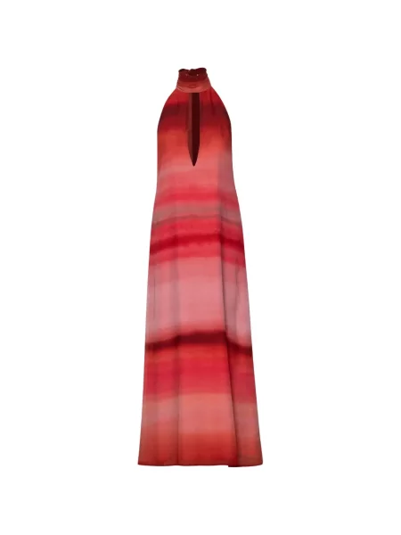 Rochie maxi Baobab cu gât halter roșu