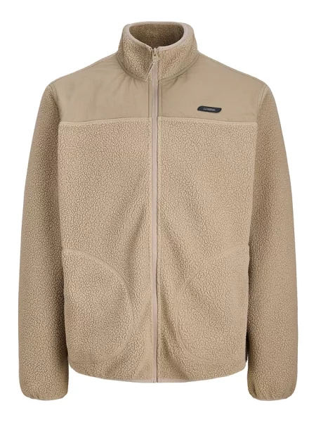 Bluza rozpinana z polaru baranka JJ REBEL szara