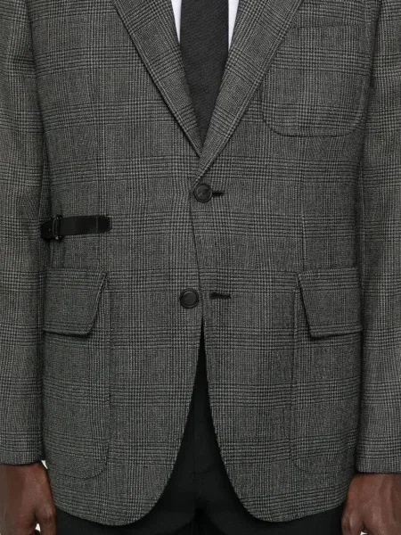Sacou Brioni în carouri gri