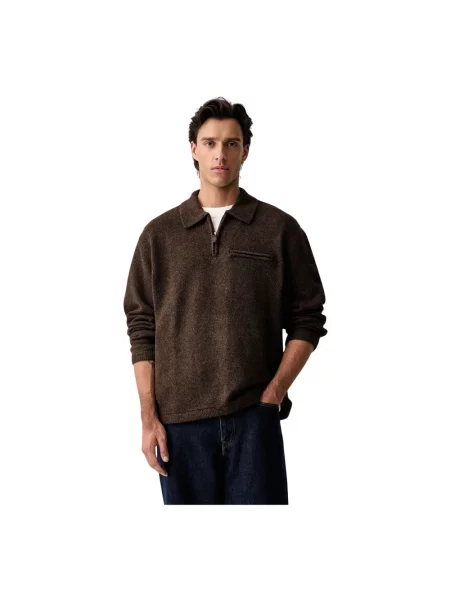 Levi's® Koszulka Polo Z Dzianiny O Luźnym Kroju braun brązowa