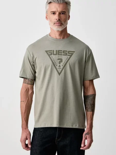 Guess T-shirt AZHA zielona