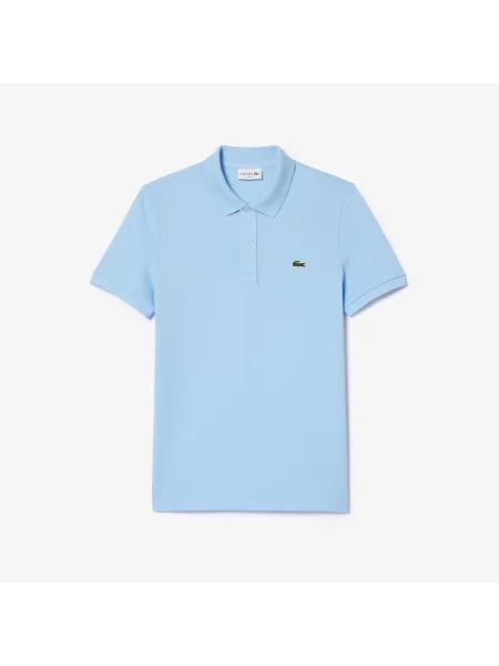 Lacoste Koszulka Polo Slim Fit Z Piki niebieska