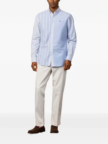 Cămașă Hackett London din țesătură twill albastru