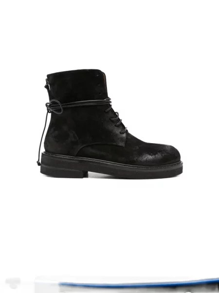 Botine Marsell cu șireturi din dantelă negru