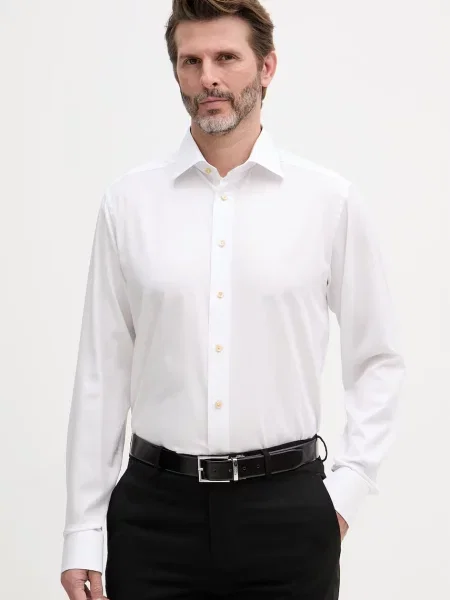 Eton cămașă pentru bărbați din alb
