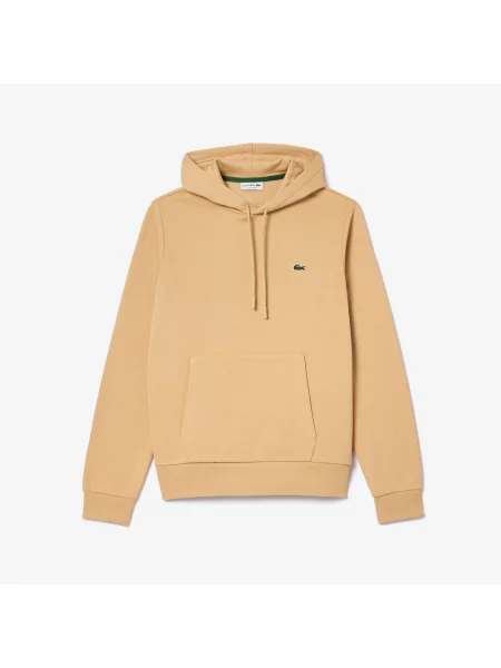 Lacoste Bluza Z Kapturem Z Bawełny Organicznej brązowa