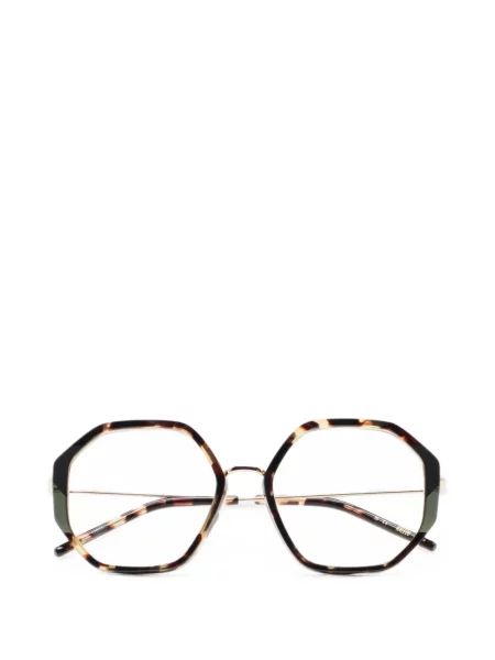 Ochelari de soare Kaleos cu imprimeu geometric maro