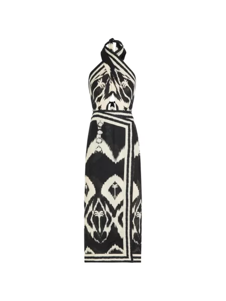 Rochie maxi Johanna Ortiz cu gât halter negru