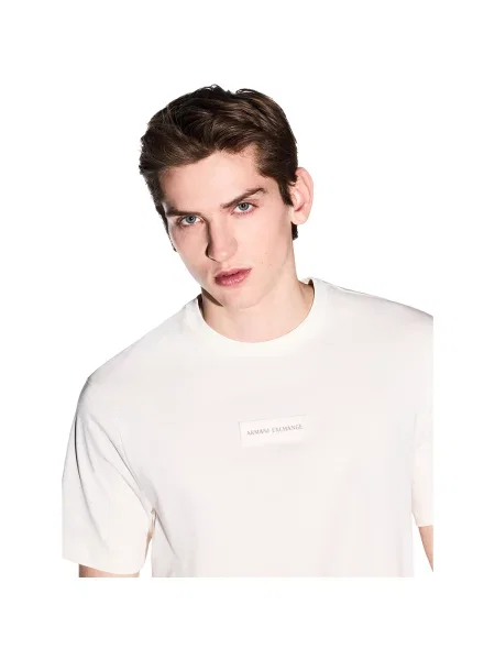 ARMANI EXCHANGE Tricou crem bej