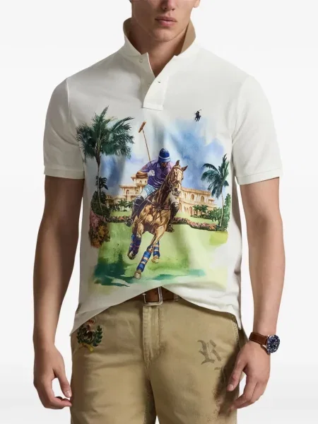 Кожени чорапи Polo Ralph Lauren с отворена пета с пейсли десен бяло