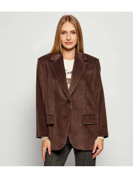 Weekend MaxMara Sacou FORMIA | Oversize fit | catifea reiată maro