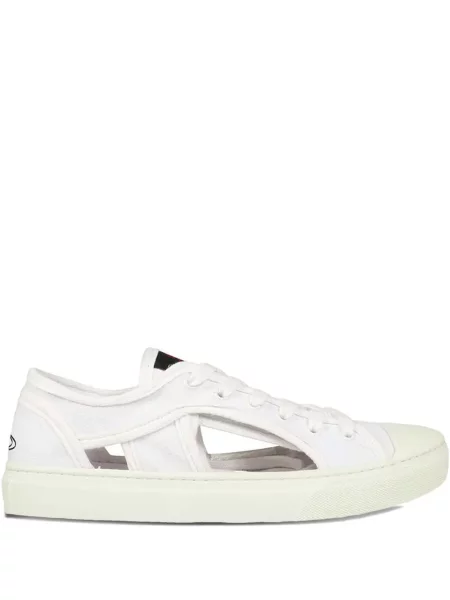 Sneakerși Vivienne Westwood din canvas alb