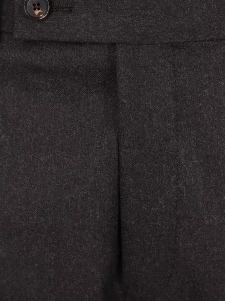 Pantaloni Caruso de lână maro