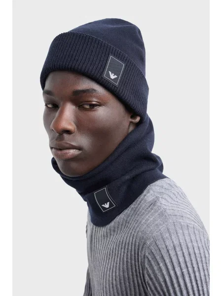 Шапка Emporio Armani синя