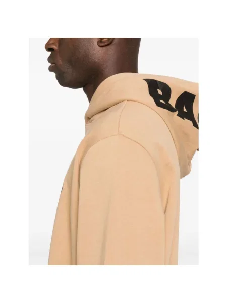 Bluza z kapturem Barrow z kapturem z logo beżowa