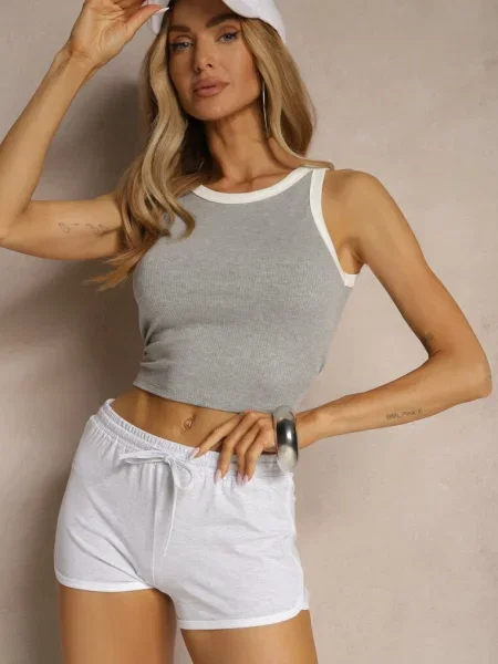 Pantaloni scurți Lirezae deschis gri