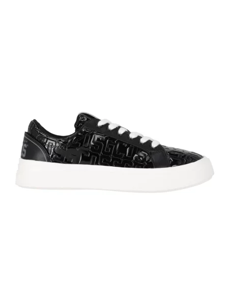 Lakierowane sneakersy Gcds skórzane czarne