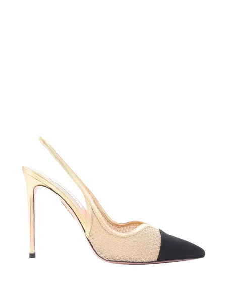 Pantofi cu toc Aquazzura plasă slingback