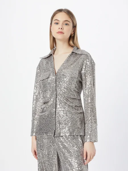 River Island Blúz ezüstszürke