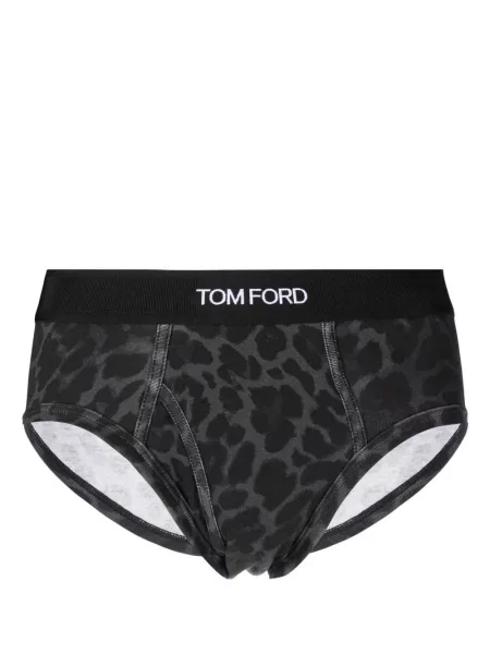 Chiloți Tom Ford cu imagine cu model leopard gri