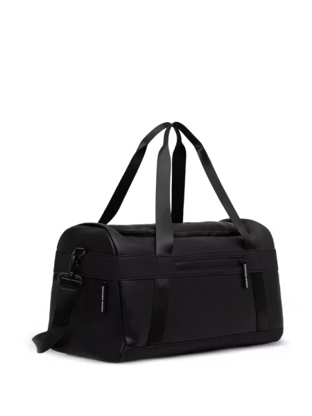 Geantă Armani Exchange cu autograf negru