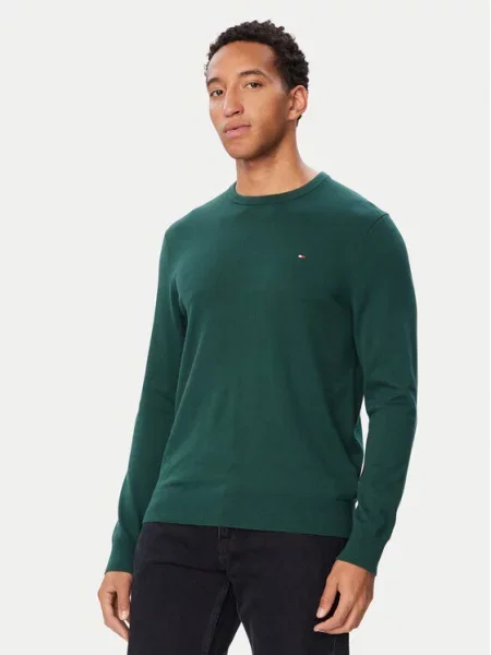 Tommy Hilfiger Pulover Essential Ssnl verde