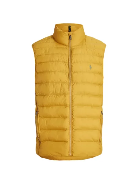 Matlasat tricou polo Polo Ralph Lauren cu decolteu rotund cu autograf roșu
