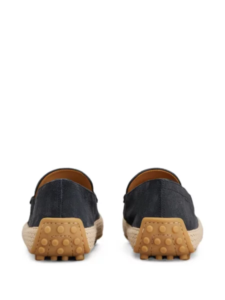 Pantofi loafer Tod's din piele de căprioară albastru