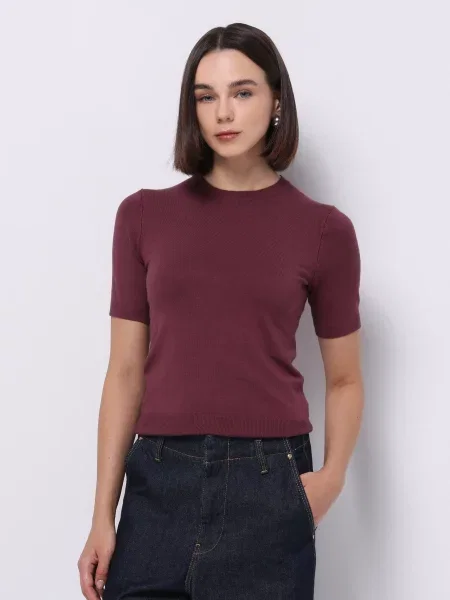 Футболка Colin's бордовая